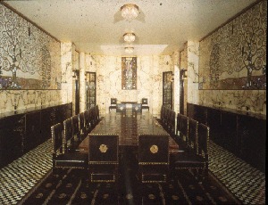 Zasedací místnost ve stylu Art Deco